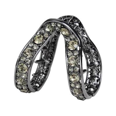 v型抓夹网红爆款高级感水钻