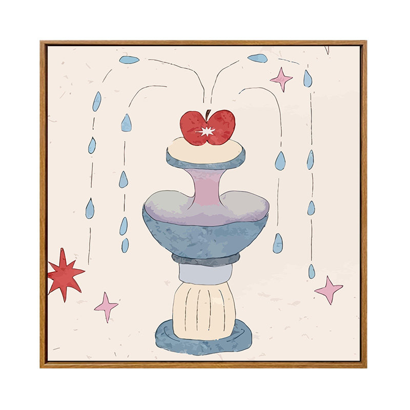 雅调绘本风diy数字油画材料包