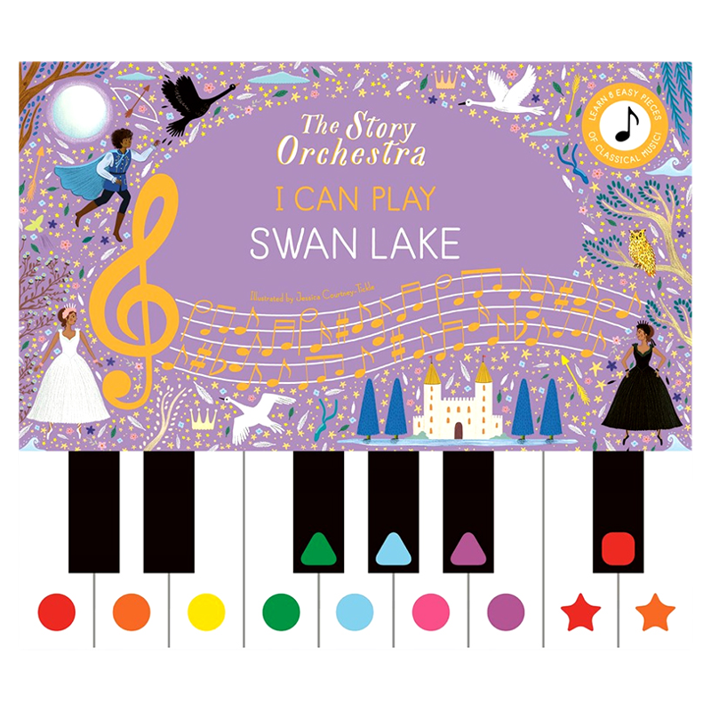 现货 管弦乐队发声书我能弹奏天鹅湖 英文原版绘本 The Story Orchestra I Can Play Swan Lake 音乐故事发声书练习弹琴的钢琴书
