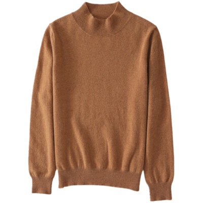 新款半高领大码气质休闲风打底衫