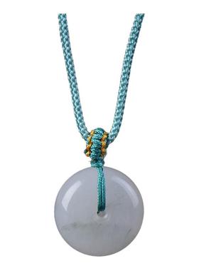 天山翠平安扣吊坠男女款项链平安