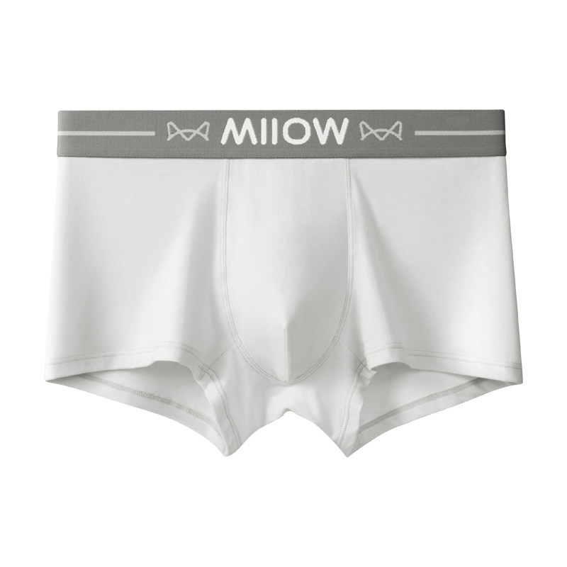 MiiOW/猫人男士冰丝内裤无痕裤衩网孔透气空调裤夏季冰凉内裤速干