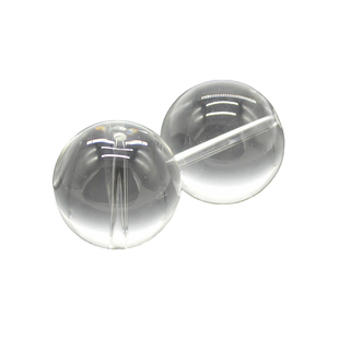 带孔25mm玻璃球(透明) 自制牛顿摆玩具配件圆珠导线可穿插隔离球