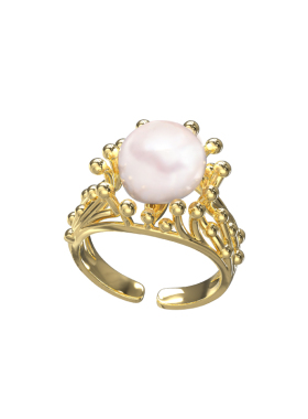 PEARLONA女巴洛克珍珠小众戒指