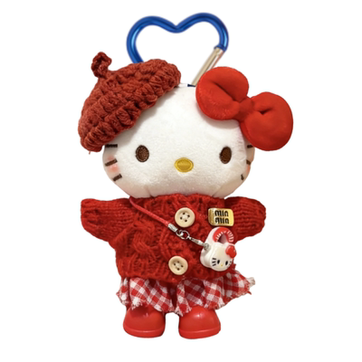 正版helloKitty包包挂饰挂件哈喽kt毛绒玩偶钥匙扣新年可爱摆件女