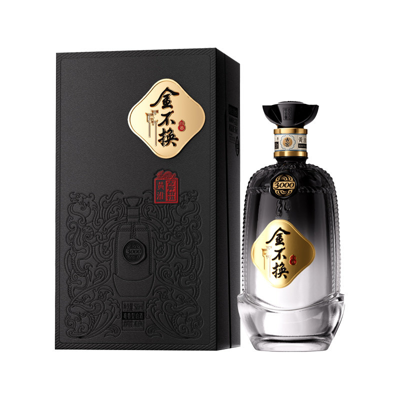 金不换白酒3000亳香型白酒纯粮食白酒送礼聚会52度500mL*2瓶自饮