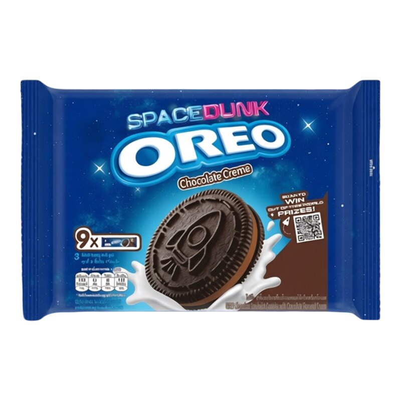 Oreo 香港进口朱古力味朱古力夹心饼干松脆曲奇家庭装28.5g*9*2版