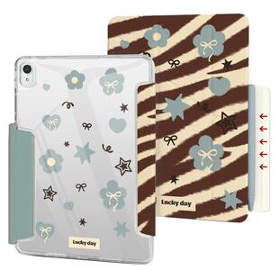 带笔套可充电iPad11保护壳新款2025适用苹果iPadAir7/6/5平板保护套10代mini7复古豹纹Pro11寸ins韩系