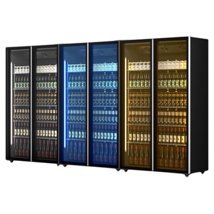 妮雪展示柜冷藏保鲜柜立式商用冰箱双门冷饮开门饮料柜冷藏冰柜