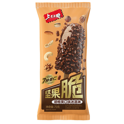 五丰上口爱坚果脆碧根果味冰淇淋