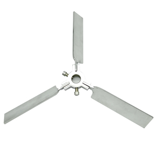 不锈钢伸缩桨叶伞形折叠式叶轮三叶轮IBC吨桶油桶分散机搅拌杆