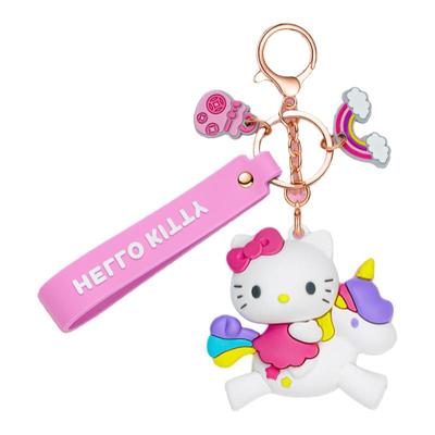 骑马Kitty猫玉桂狗美乐蒂创意可爱钥匙扣汽车钥匙包包挂件小饰品