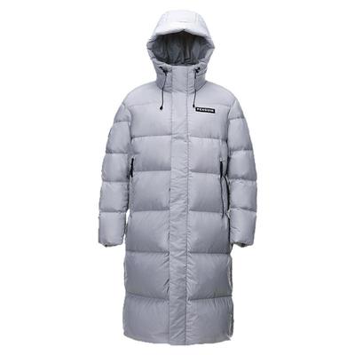 企鹅长款羽绒服女2025户外冬季新款加厚过膝外套保暖连帽羽绒衣男