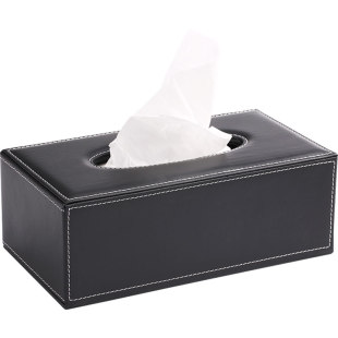 皮质抽纸盒家用客厅纸抽盒酒店餐厅办公高档广告纸巾盒订定制logo