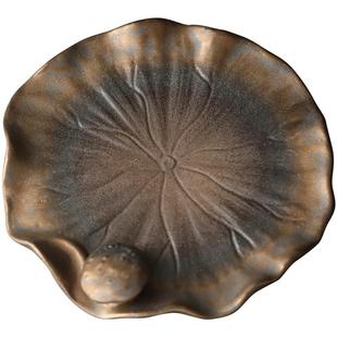 创意荷叶陶瓷茶杯垫功夫茶垫茶道茶艺配件茶桌隔热垫茶碟垫子杯托