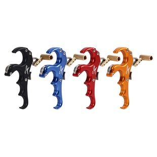 弓箭撒放器射击射箭金属腕撒火球三四指握撒复合弓握式释放器配件