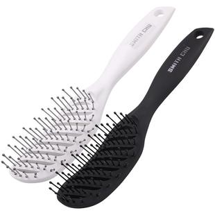 家用女士长宽齿美发梳排骨梳卷发梳造型梳顺发梳按摩梳内扣木梳子