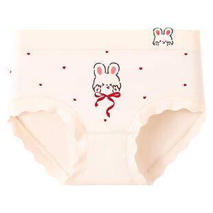 女童红内裤儿童纯棉新年三角裤中大童女孩蛇年本命年红色平角短裤