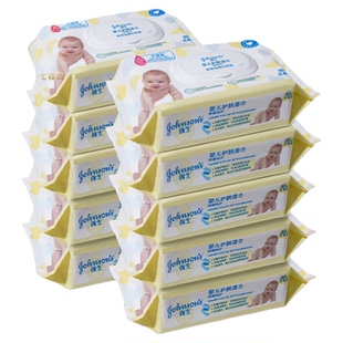 强生婴儿娇嫩倍护湿巾新生宝宝温和无泪湿巾