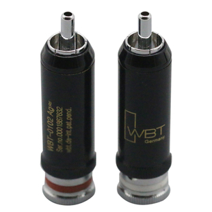 WBT 0102AG镀铑音响发烧RCA莲花插头 音频信号线接插端子