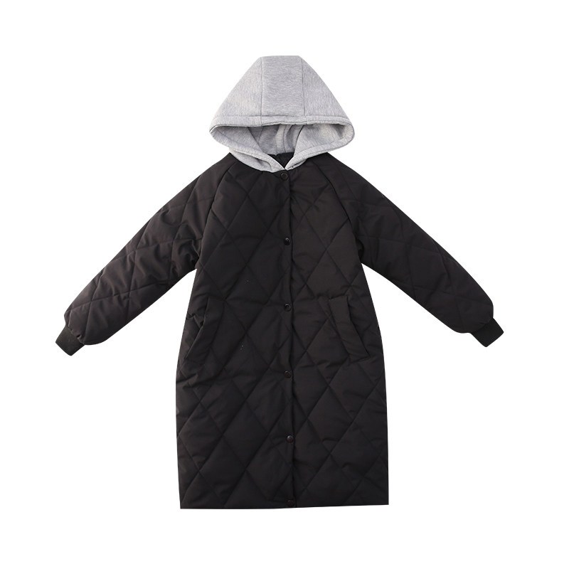 儿童冬装加厚棉袄外套2025新款中大童女孩洋气韩版中长款羽绒棉服