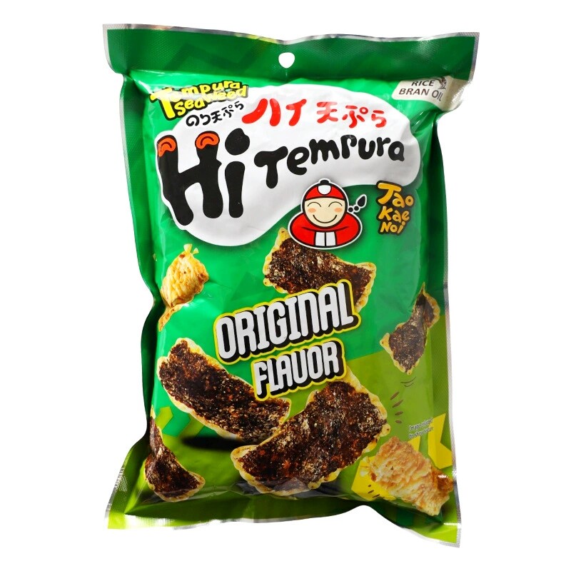 泰国进口老板仔天妇罗海苔原味辣味香脆片海苔卷零食小吃休闲食品