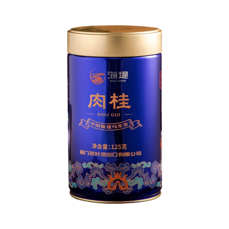 中茶海堤传奇肉桂AT108A罐装2021年份武夷岩茶散装一级125g