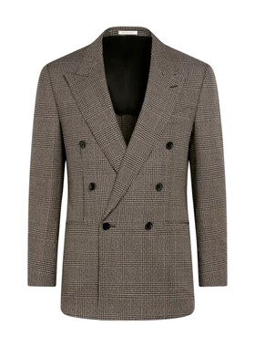 SUITSUPPLY中棕色羊毛西装上衣