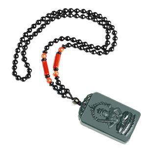 和田玉十二生肖玉牌真品玉石生肖鼠牛虎龙蛇本命佛玉坠男女玉挂件