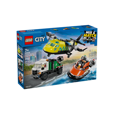 【自营】LEGO乐高城市系列60505飞机 工程车和悬浮船组合积木玩具