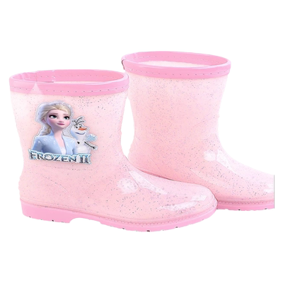 爱莎公主秋冬女款防滑雨靴