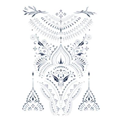 异域唯美繁花图腾美体浪漫纹身贴