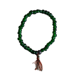 「春意」原创复古简约祖母深绿不规则琉璃小珠手串手链女闺蜜款