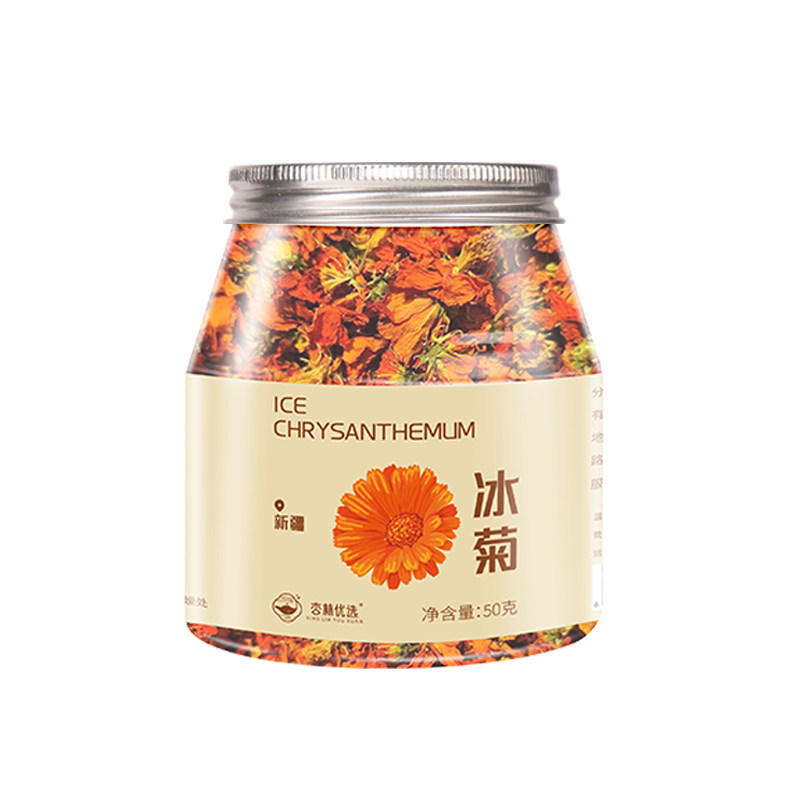 新疆冻干冰菊天山雪菊西藏特产火菊无硫熏菊花花茶冲泡无添加果茶