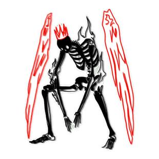 RETLPER镂空车贴 原创 善恶抉择临界点 坠落或飞翔 汽摩防水贴纸