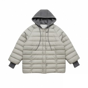 300斤特大码胖mm韩系学院风排骨棉服女胖mm宽松加厚保暖连帽外套