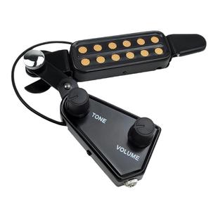 P011木吉他拾音器免开孔吉它扩音器带线简易内录民谣吉他拾音器