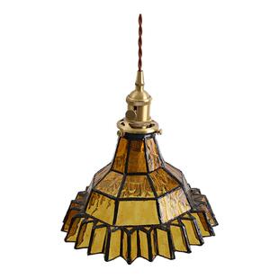 [瓦灯]  美式中古vintage吊灯法式餐厅客厅卧室玄关复古玻璃灯具