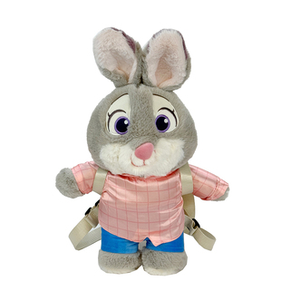 疯狂动物城朱迪兔子玩偶背包狐狸尼克毛绒公仔双肩包小背包可拆卸