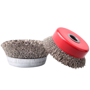 不锈钢304钢丝轮打磨除锈机用手磨机金属抛光打磨球201工业钢丝刷