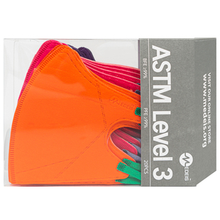 田曦薇同款香港medeis正品3d立体彩色透气超薄明星黑色一次性口罩