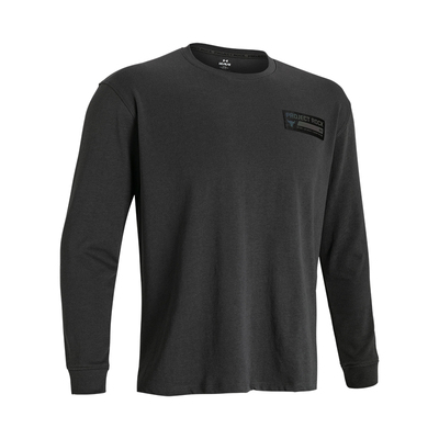 安德玛ua男训练跑步镭射牛头长袖