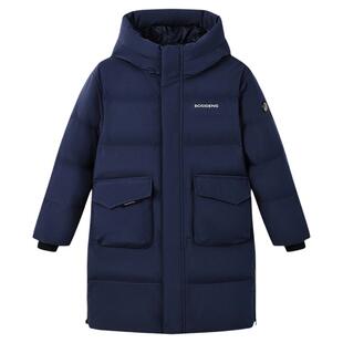 波司登儿童羽绒服男童女童26新款蓄热科技中大童保暖外套工装风
