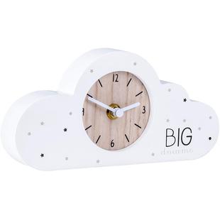 桌面时钟摆件钟表摆放式静音女孩云朵创意儿童房样板间装饰小摆钟