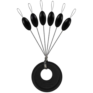 钓鱼橡胶太空豆优质超紧圆直柱型橄榄形100组散装竞技垂钓小号配