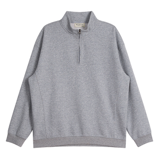 【云感空气层】棉质立领卫衣运动宽松半拉链休闲CLEANFIT上衣春秋