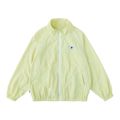 棵初撞色印花宽松上衣