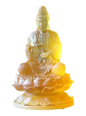 古法琉璃供奉保平安寺庙观音像