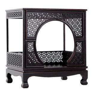 红木雕刻工艺品摆件明清古典微型家具月门床紫檀木微缩小家具摆件