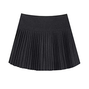 黑色毛呢百褶裙女秋冬2025新款运动护腰a字半身裙梨形伯克利裙子